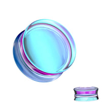 Load image into Gallery viewer, Purple Iridescent Glass Plugs
