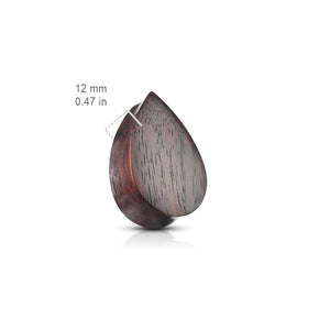 Tear Drop Shape Organic Sono Wood Ear Plugs