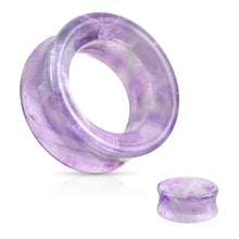 Load image into Gallery viewer, Amethyst Tunnel Stone Plugs
