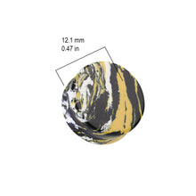 Load image into Gallery viewer, Yellow, White &amp; Black Turquoise Ear Plugs
