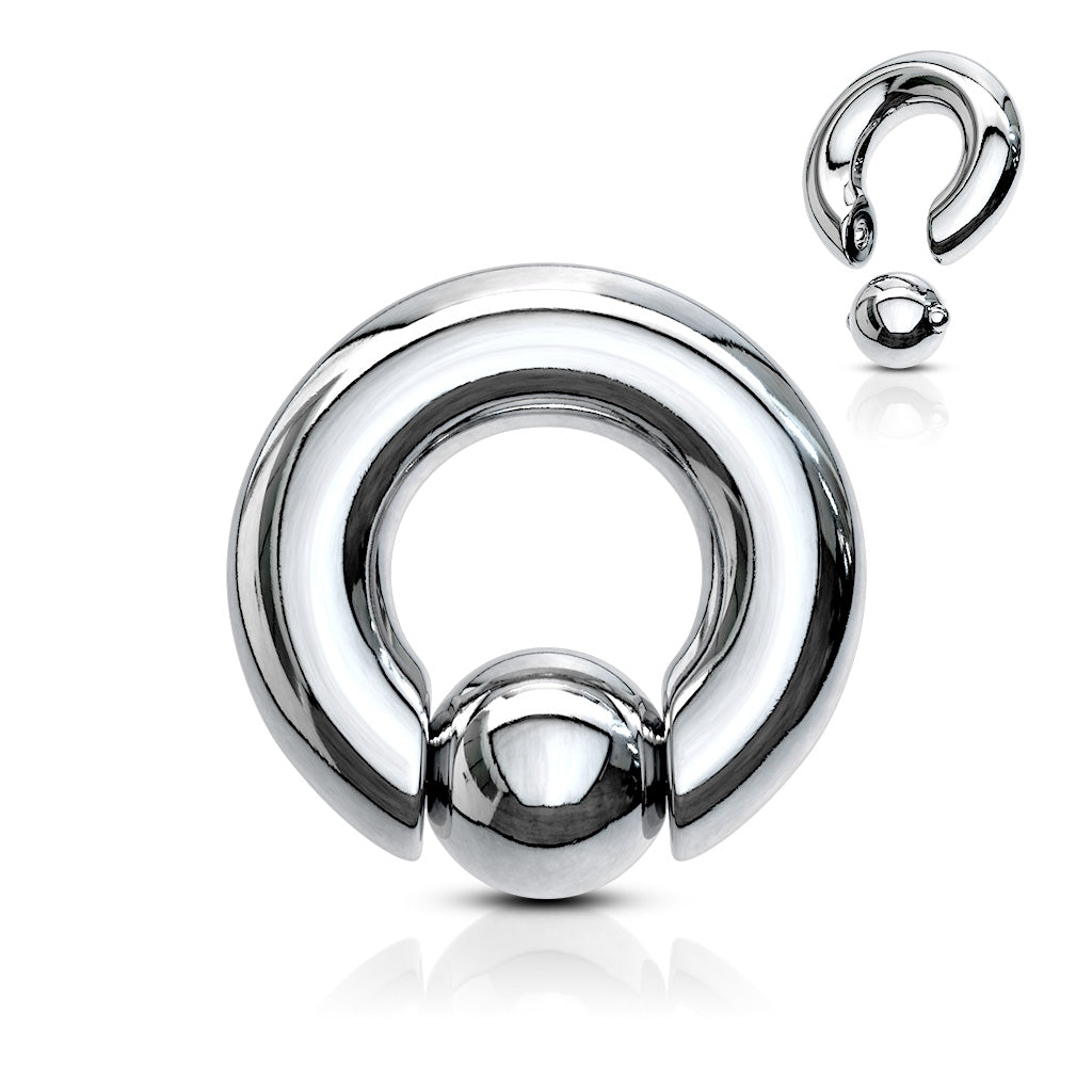 Captive Bead Rings - Large Sizes (8g-00g)