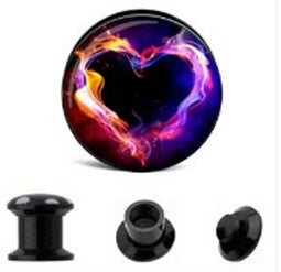 Smoke Heart Ear Plugs