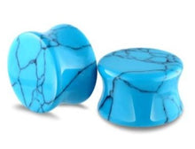 Load image into Gallery viewer, Turquoise Stone Ear Plugs
