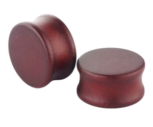 Solid Stained Wood Ear Plugs