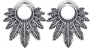 Stainless Steel Feathers Ear Plugs