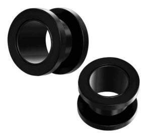 Black Stainless Steel Ear Plugs