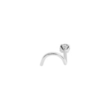 Load image into Gallery viewer, 14kt White Gold 2.5mm Real Diamond Nose Screw (20g)
