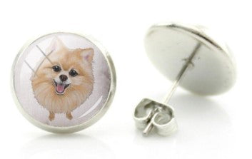 Pomeranian earrings hotsell