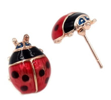 Load image into Gallery viewer, Lady Bug Earrings
