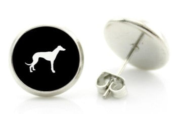 Greyhound Dog Outline Earrings