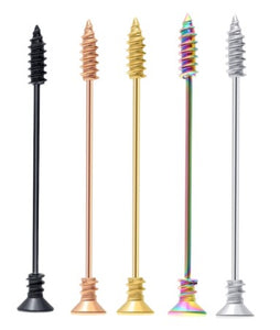 14G Screw Shaped Barbell Industrial