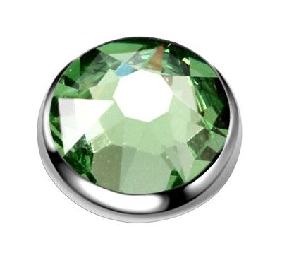 14G Dermal Top Green Gem