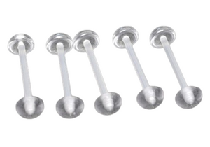 14G Soft Clear Retainer Barbell