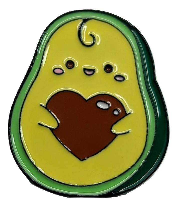 Avocado Heart Pin