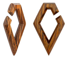 Load image into Gallery viewer, Diamond Shaped Wood Hanging Gauges
