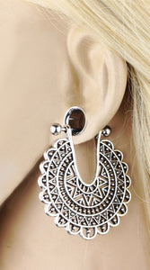 Hanging Mandala Emblem Ear Plugs