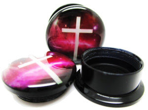 Cross in Space Ear Plugs