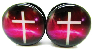 Cross in Space Ear Plugs