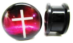 Cross in Space Ear Plugs