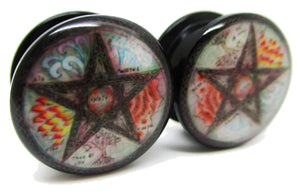 Elemental Pentagram Ear Plugs