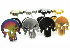 Punisher Skull Stainless Steel Earrings