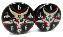 Load image into Gallery viewer, Baphomet 666 Ear Plugs
