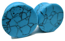 Load image into Gallery viewer, Turquoise Stone Ear Plugs
