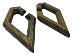 Diamond Shaped Wood Hanging Gauges