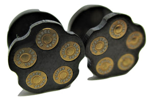 Revolver Bullet Earrings