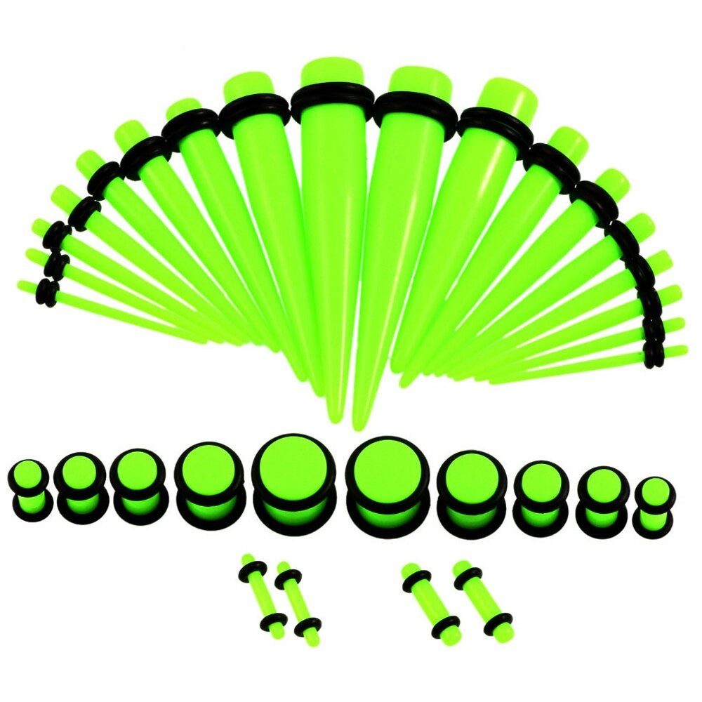 Lime Green 36 Piece Stretching Kit - Tapers & Plugs