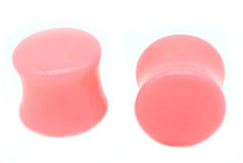 Load image into Gallery viewer, Pink Acrylic Double Flared Ear Plugs
