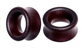 Stained Wood Tunnel Plugs